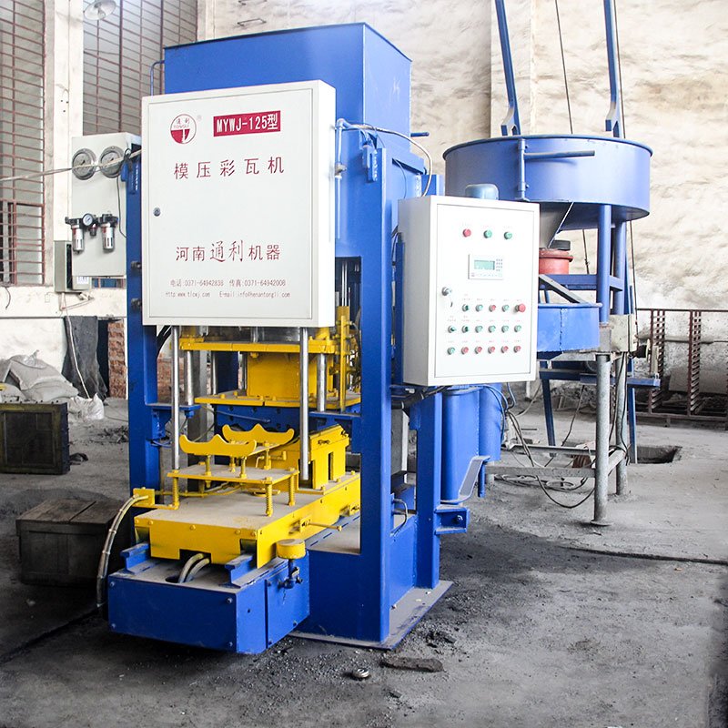 模壓式水泥彩瓦機用途，工藝流程